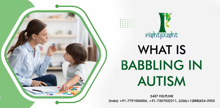 What is babbling in Autism